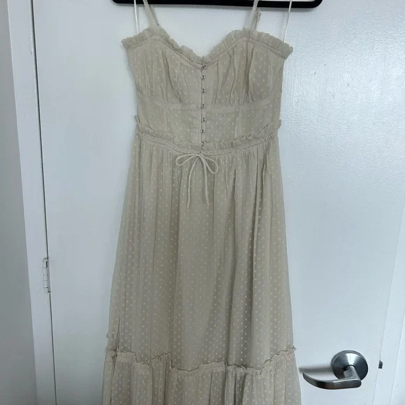 fitted lace wedding dress Patrons of Peace J1510F02 Breeze Maxi Dress